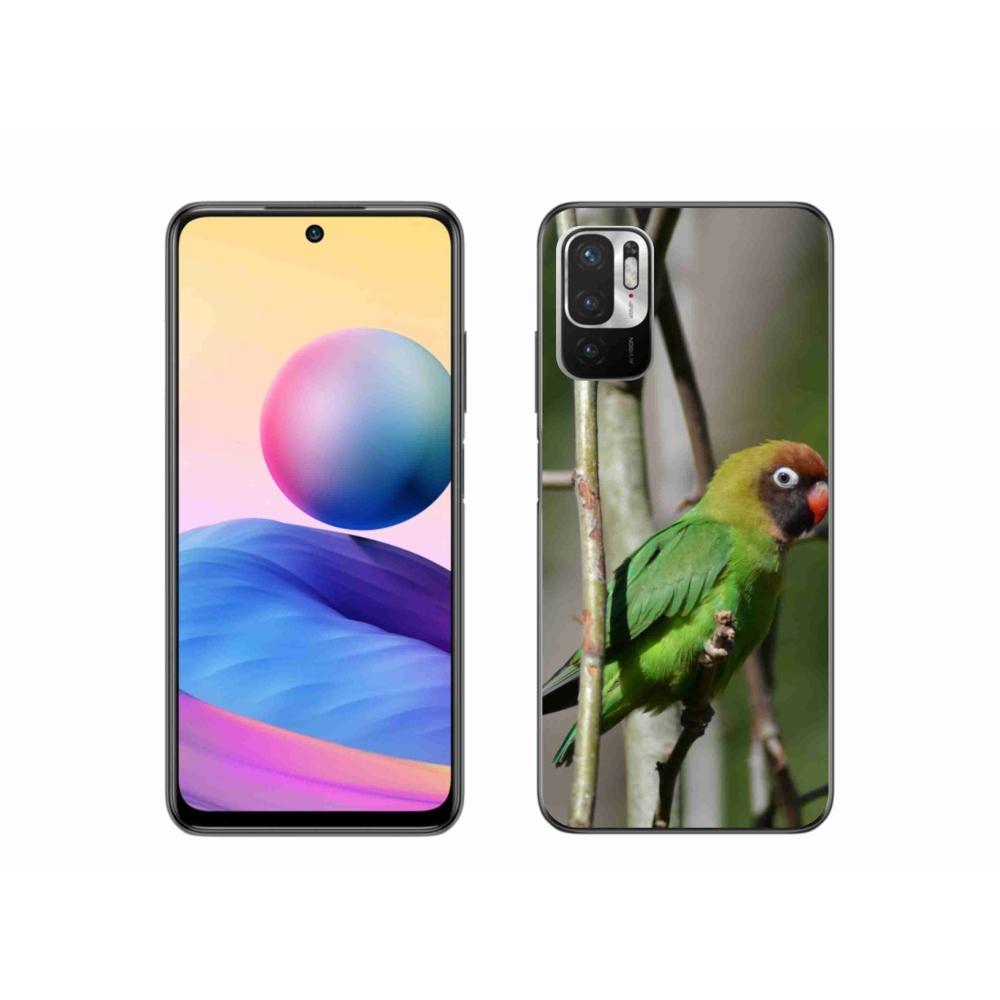 Gélový kryt mmCase na Xiaomi Redmi Note 10 5G - papagáj agapornis