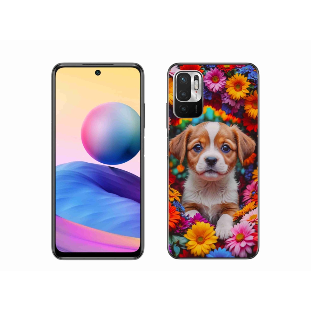 Gélový kryt mmCase na Xiaomi Redmi Note 10 5G - roztomilé šteňa