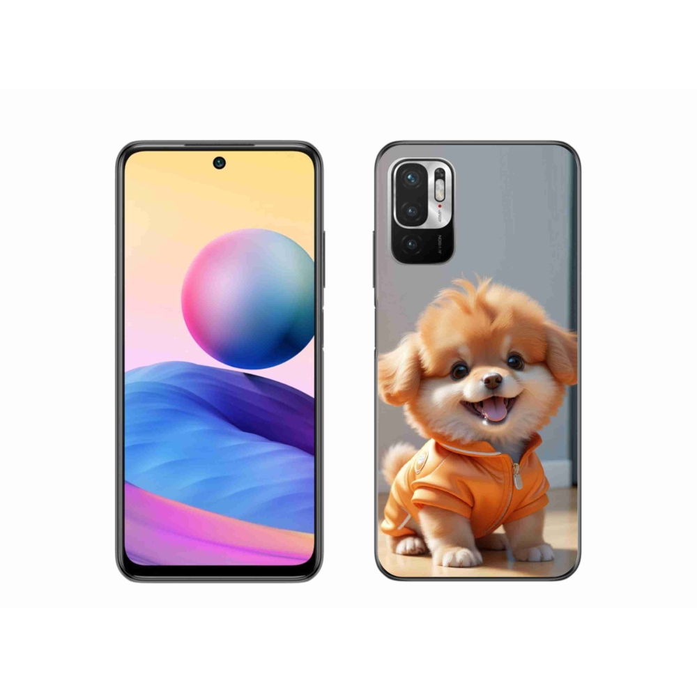 Gélový kryt mmCase na Xiaomi Redmi Note 10 5G - roztomilý pomeranian v mikine