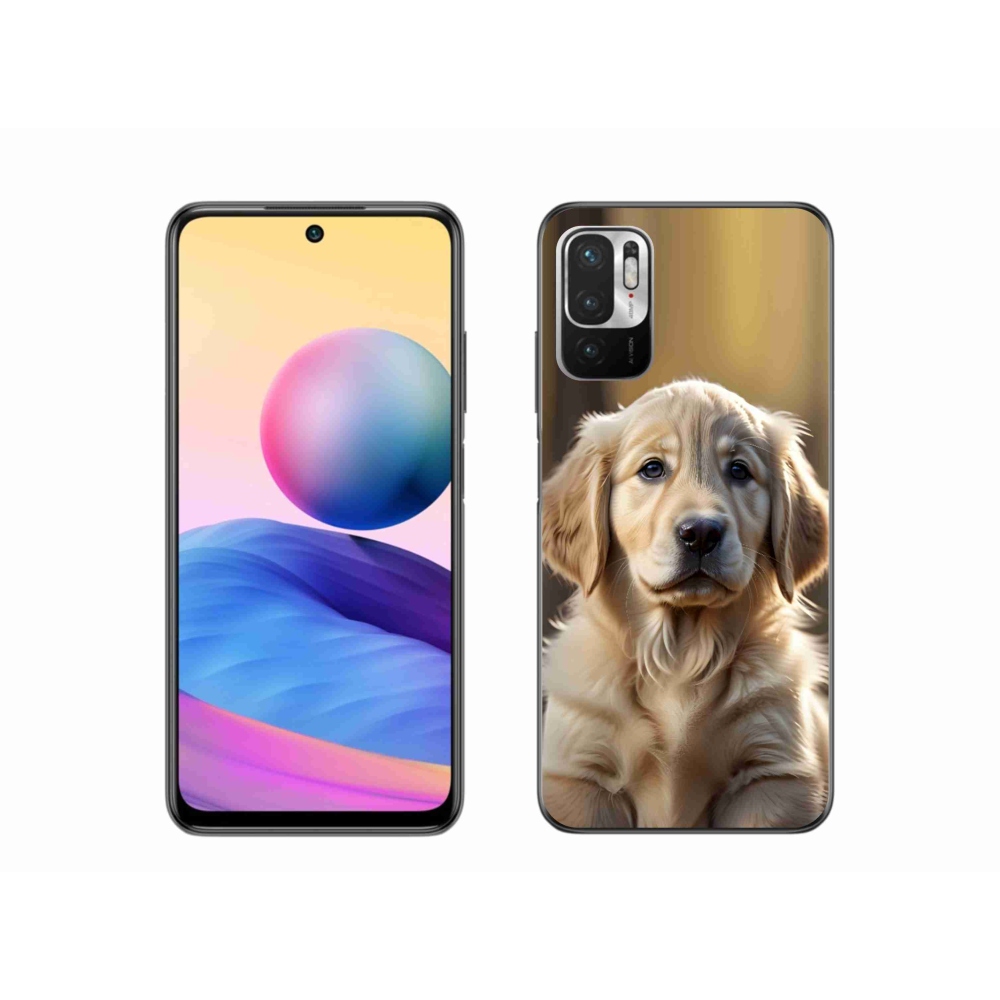 Gélový kryt mmCase na Xiaomi Redmi Note 10 5G - roztomilý zlatý retriever