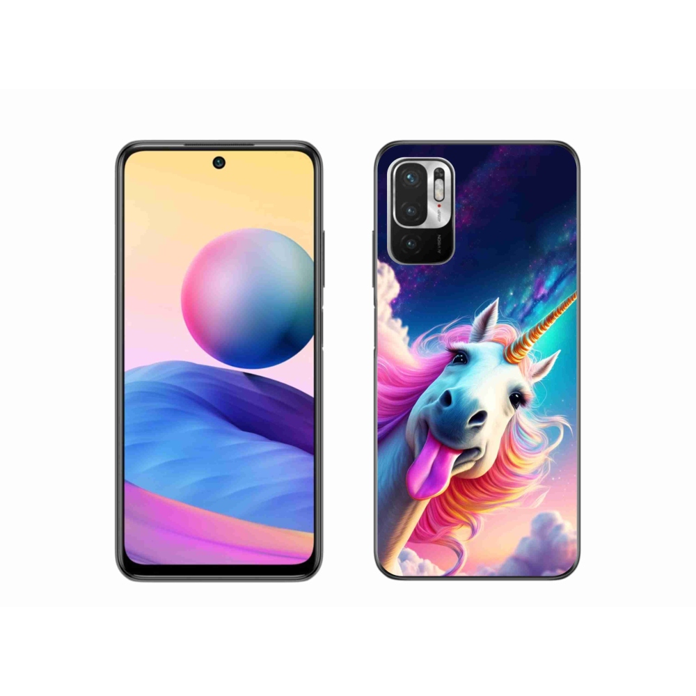 Gélový kryt mmCase na Xiaomi Redmi Note 10 5G - šialený jednorožec