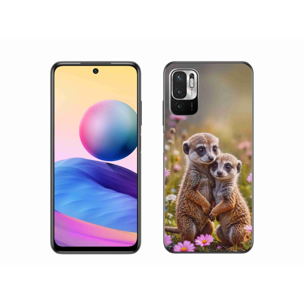 Gélový kryt mmCase na Xiaomi Redmi Note 10 5G - surikatí duo