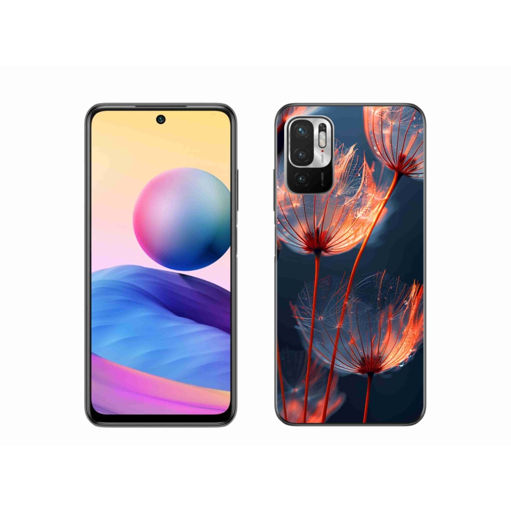 Gélový kryt mmCase na Xiaomi Redmi Note 10 5G - svetielkujúce páperie