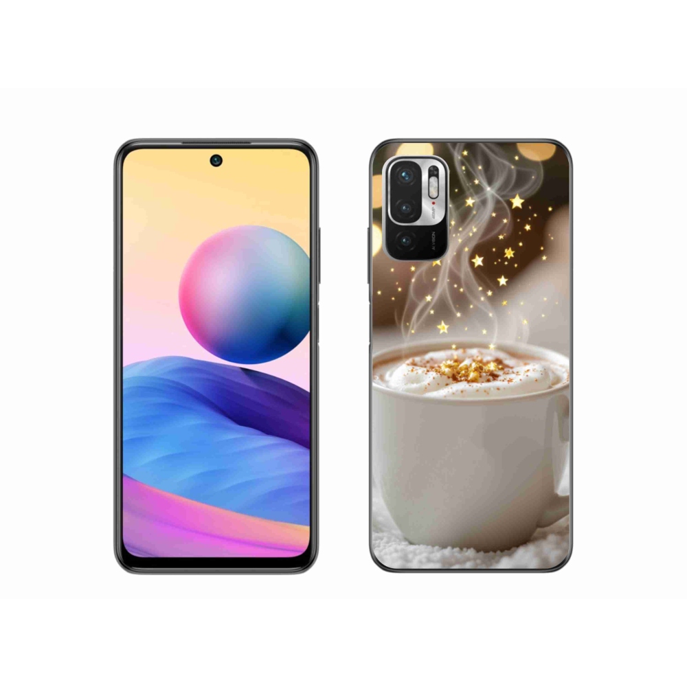 Gélový kryt mmCase na Xiaomi Redmi Note 10 5G - vianočný horúci nápoj
