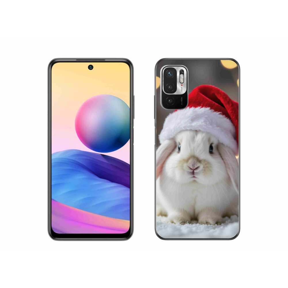 Gélový kryt mmCase na Xiaomi Redmi Note 10 5G - vianočný králik