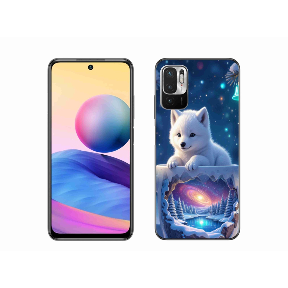 Gélový kryt mmCase na Xiaomi Redmi Note 10 5G - vianočné šteňa