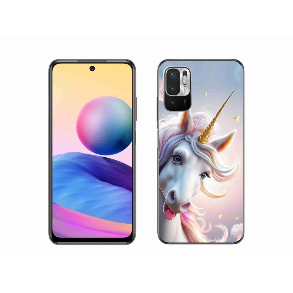 Gélový kryt mmCase na Xiaomi Redmi Note 10 5G - veselý jednorožec