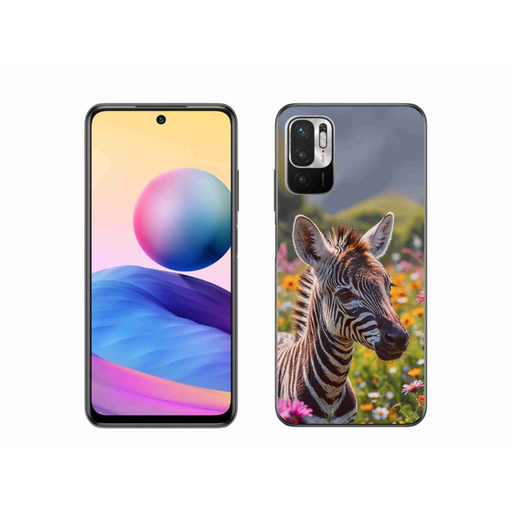 Gélový kryt mmCase na Xiaomi Redmi Note 10 5G - zebra na lúke