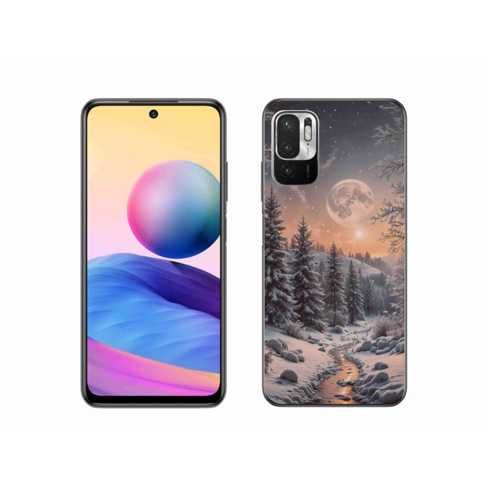 Gélový kryt mmCase na Xiaomi Redmi Note 10 5G - zimná krajina 2