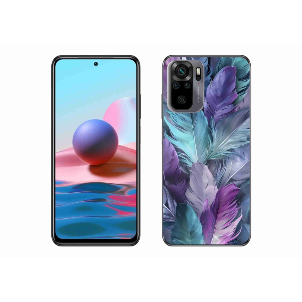 Gélový kryt mmCase na Xiaomi Redmi Note 10 - farebné perie 2