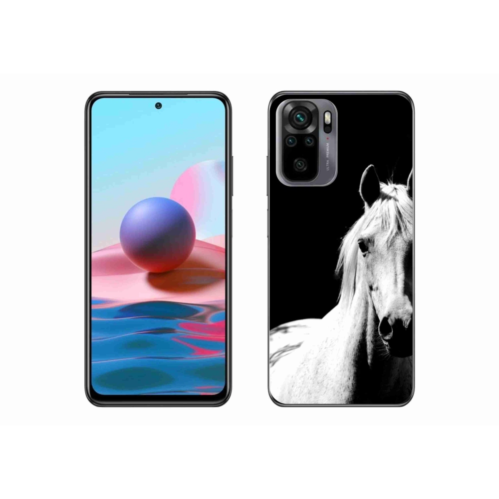 Gélový kryt mmCase na Xiaomi Redmi Note 10 - biely kôň 5
