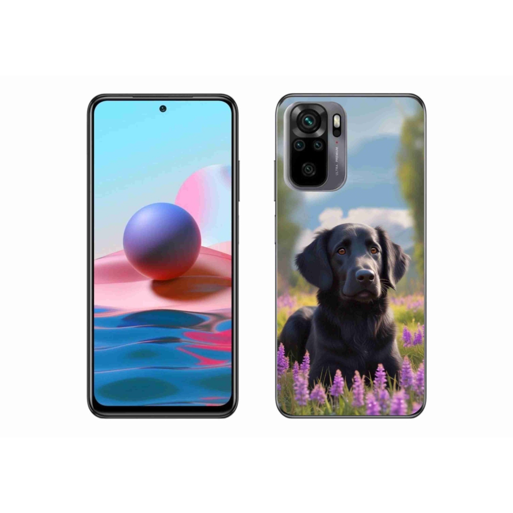 Gélový kryt mmCase na Xiaomi Redmi Note 10 - elegantný čierny retriever
