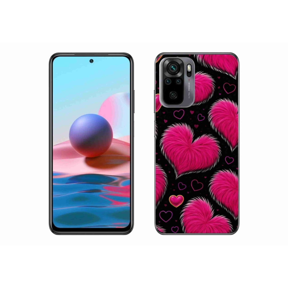 Gélový kryt mmCase na Xiaomi Redmi Note 10 - hebké srdce
