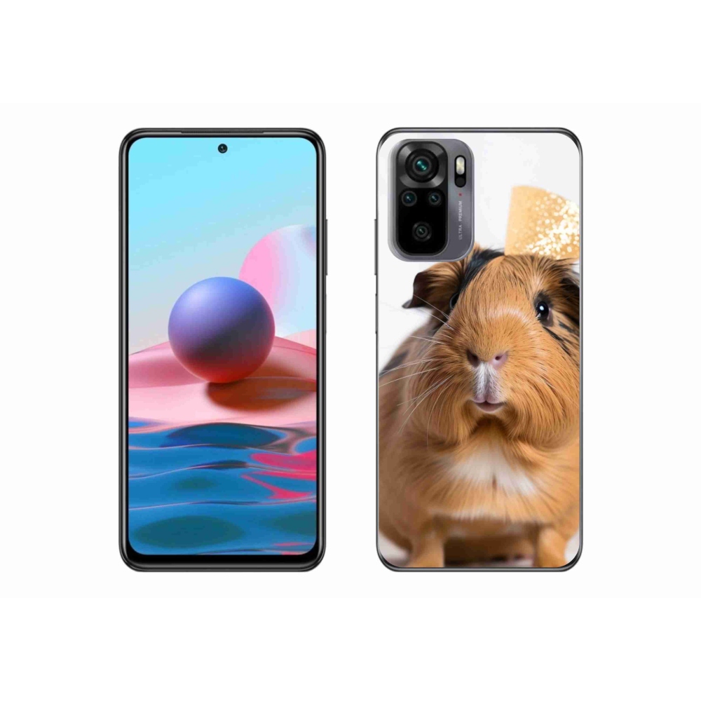 Gélový kryt mmCase na Xiaomi Redmi Note 10 - hnedé morča