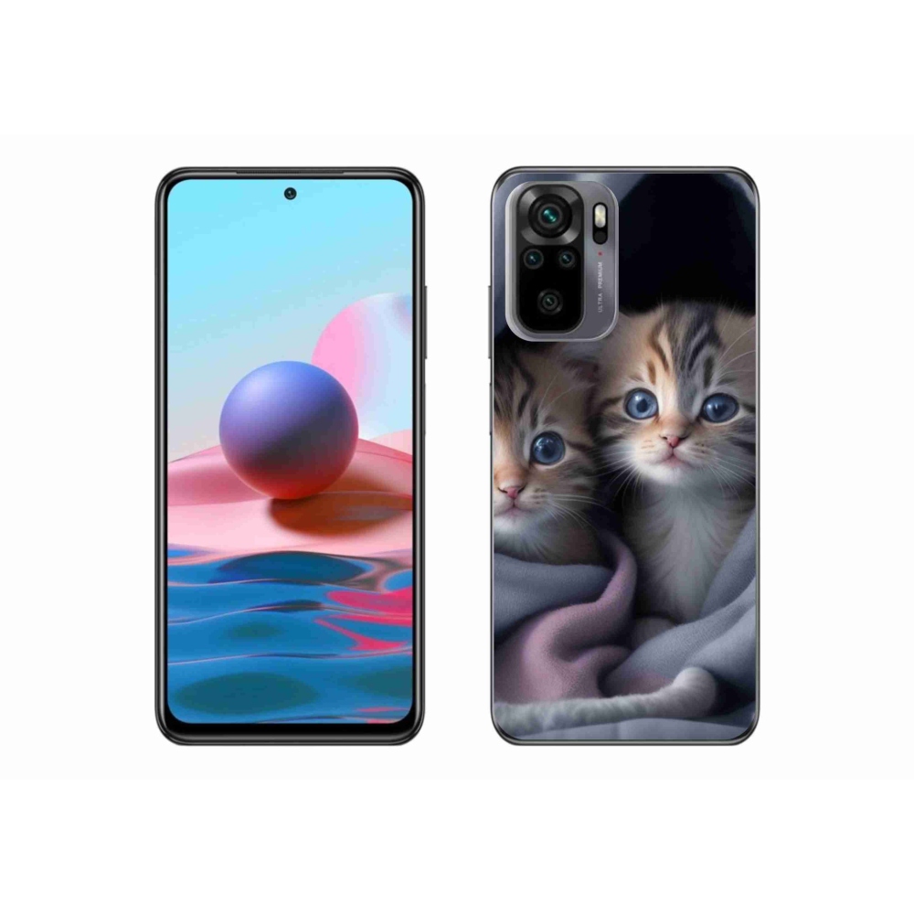 Gélový kryt mmCase na Xiaomi Redmi Note 10 - mačacie duo 2