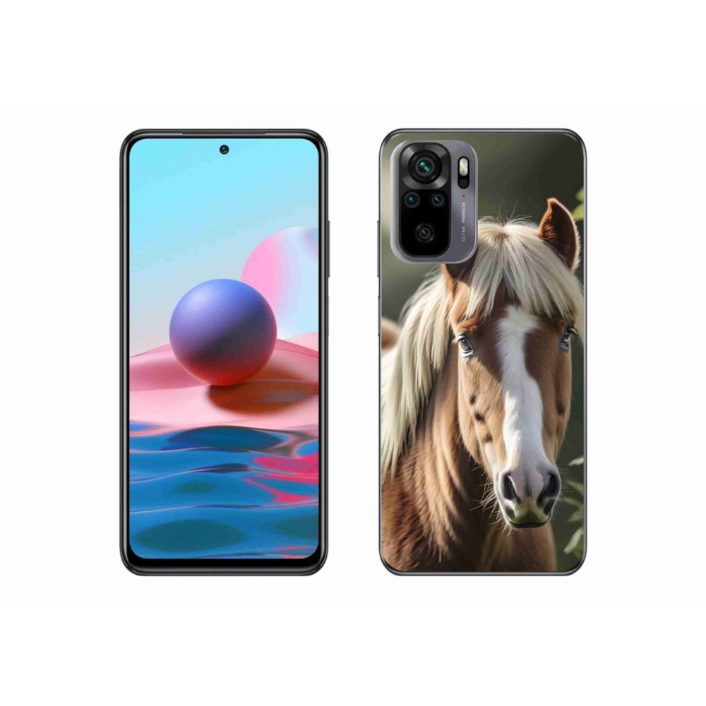 Gélový kryt mmCase na Xiaomi Redmi Note 10 - kôň so svetlou hrivou