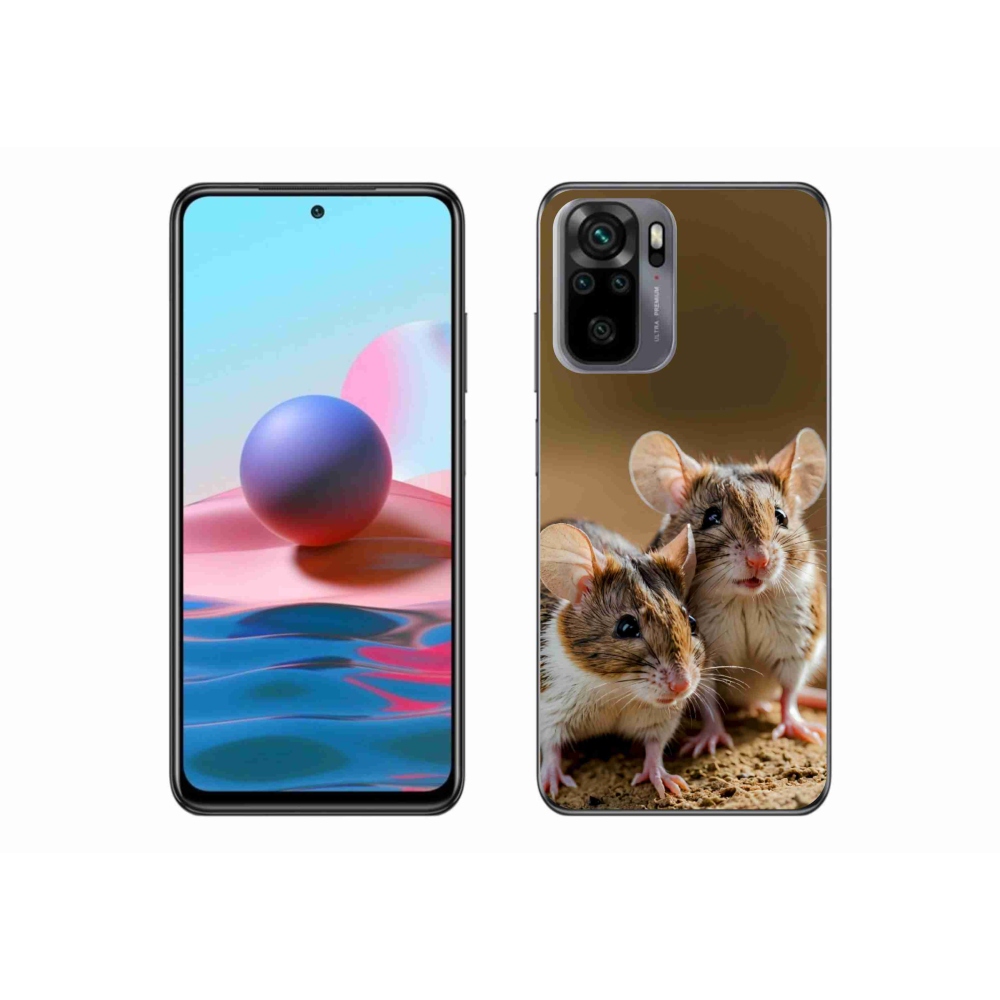 Gélový kryt mmCase na Xiaomi Redmi Note 10 - myší duo