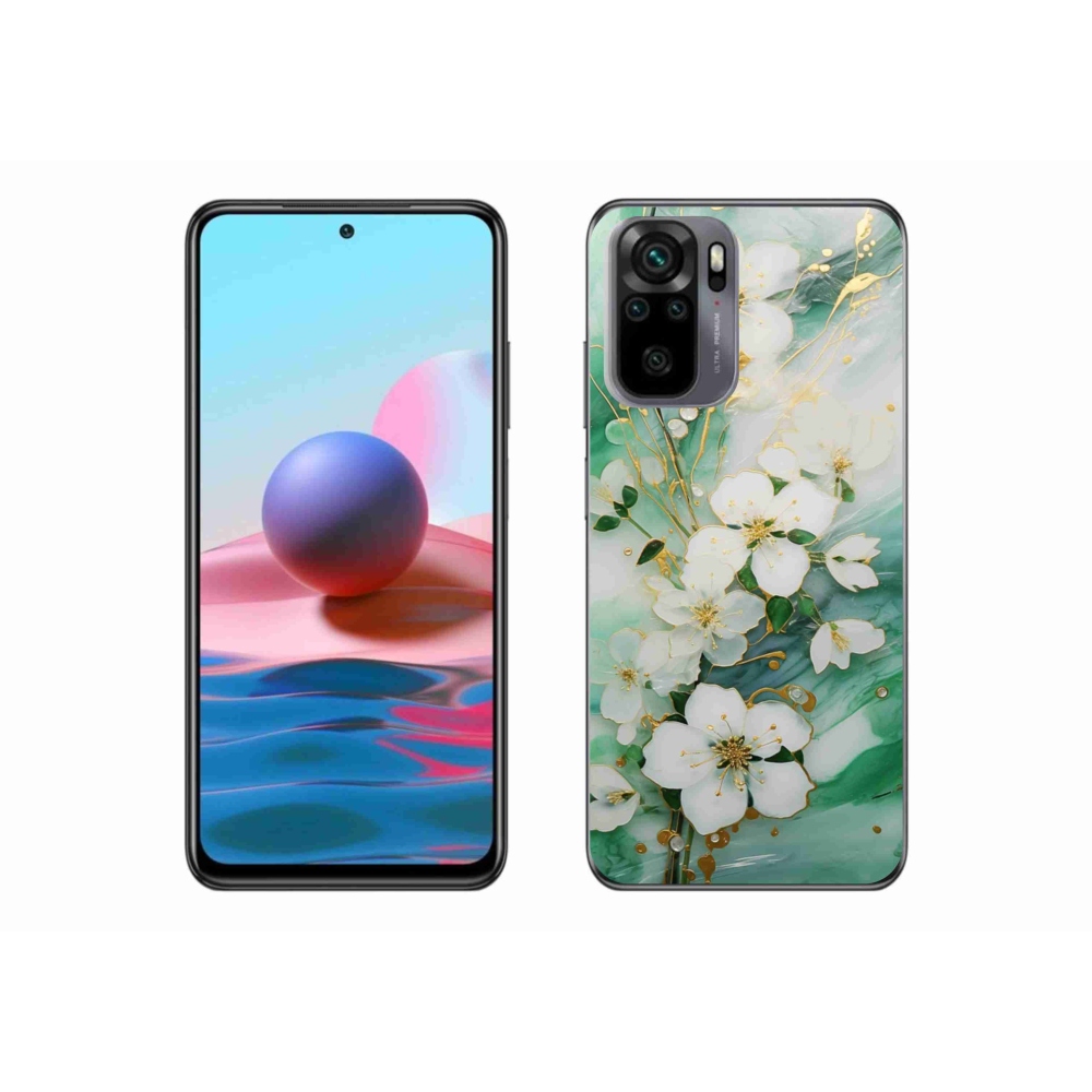 Gélový kryt mmCase na Xiaomi Redmi Note 10 - nežné kvety