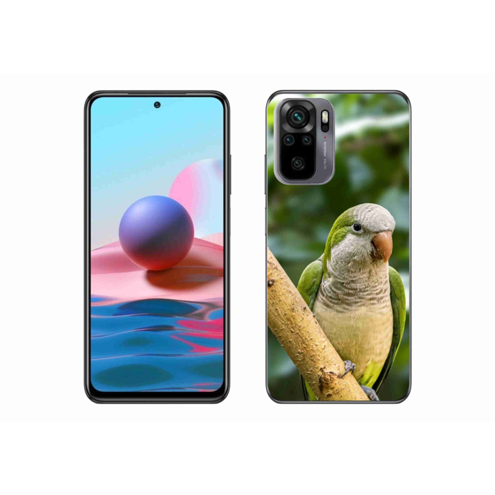 Gélový kryt mmCase na Xiaomi Redmi Note 10 - papagáj mníšok