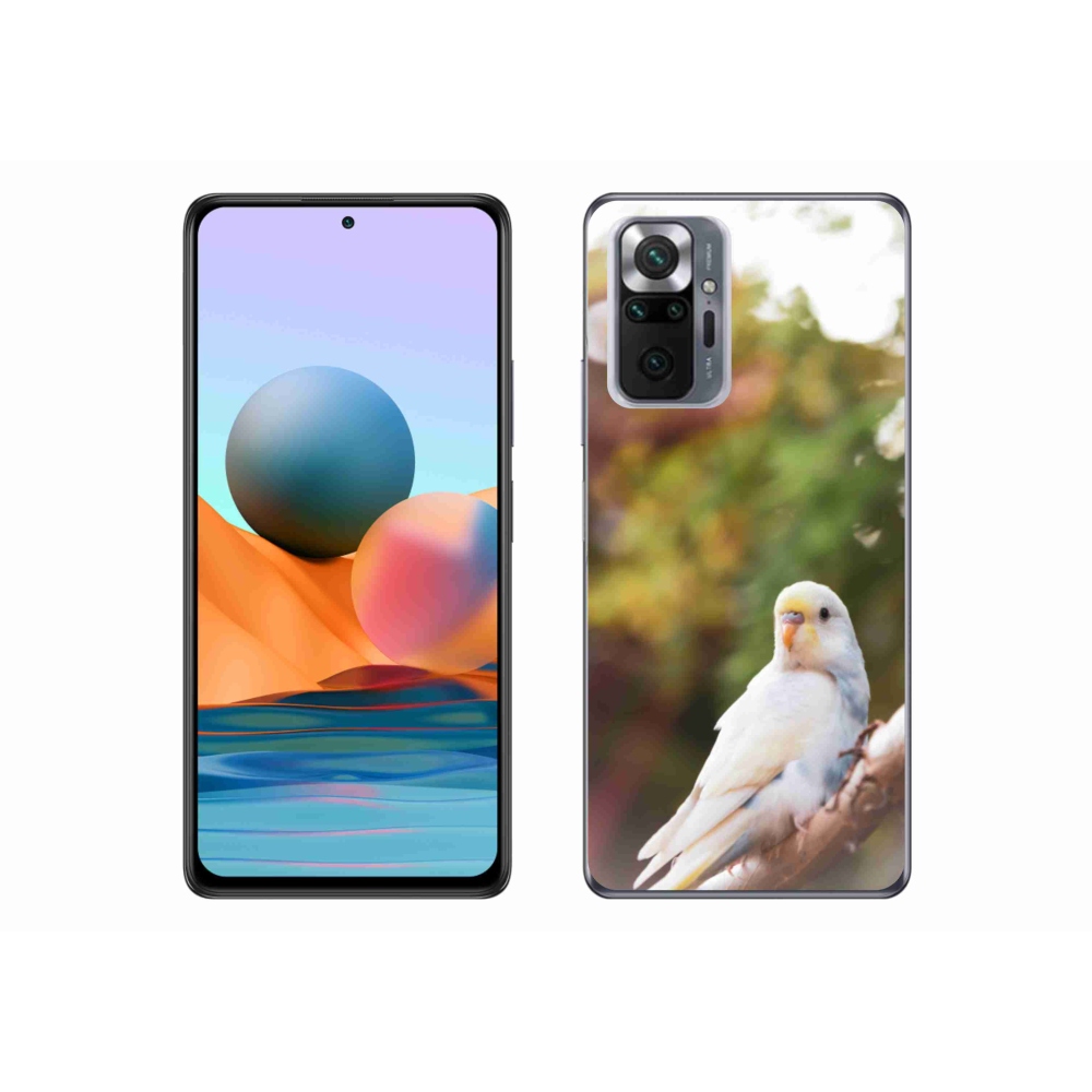 Gélový kryt mmCase na Xiaomi Redmi Note 10 Pro - andulka biela