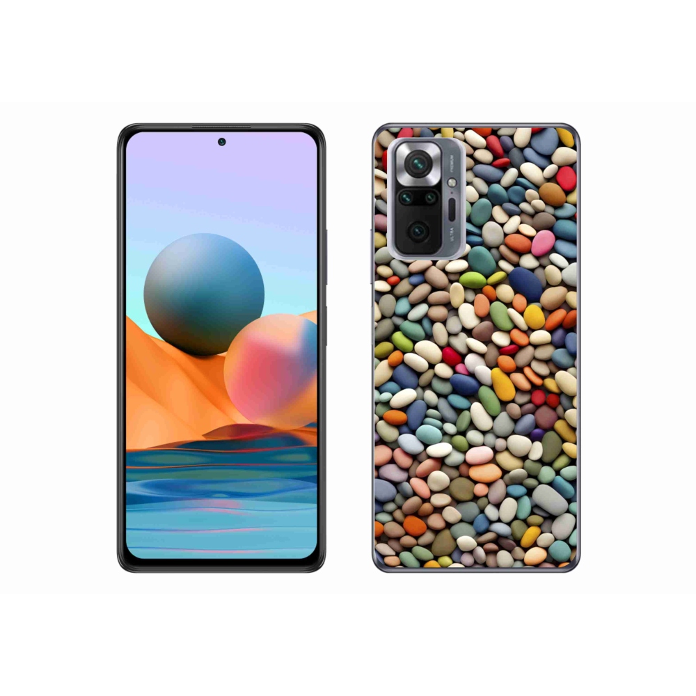 Gélový kryt mmCase na Xiaomi Redmi Note 10 Pro - farebné kamienky 2