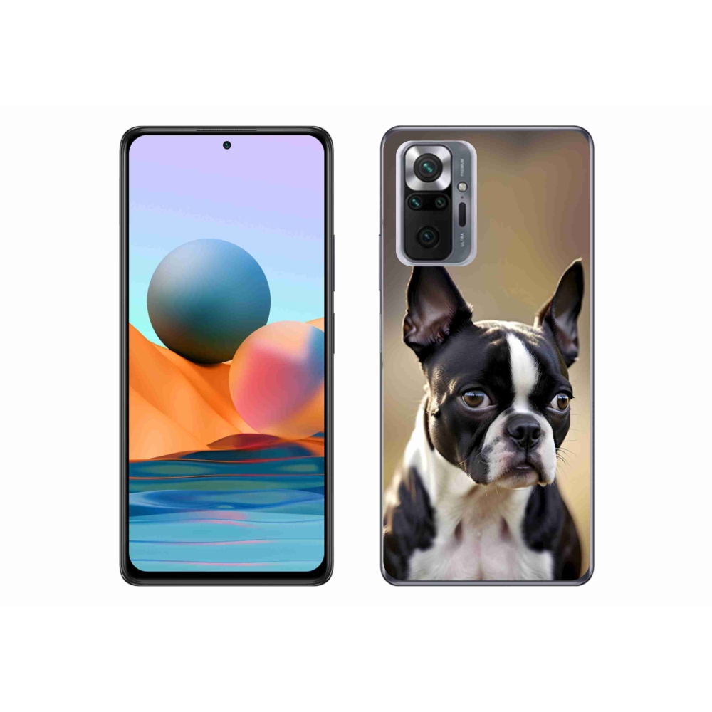Gélový kryt mmCase na Xiaomi Redmi Note 10 Pro - bostonský teriér