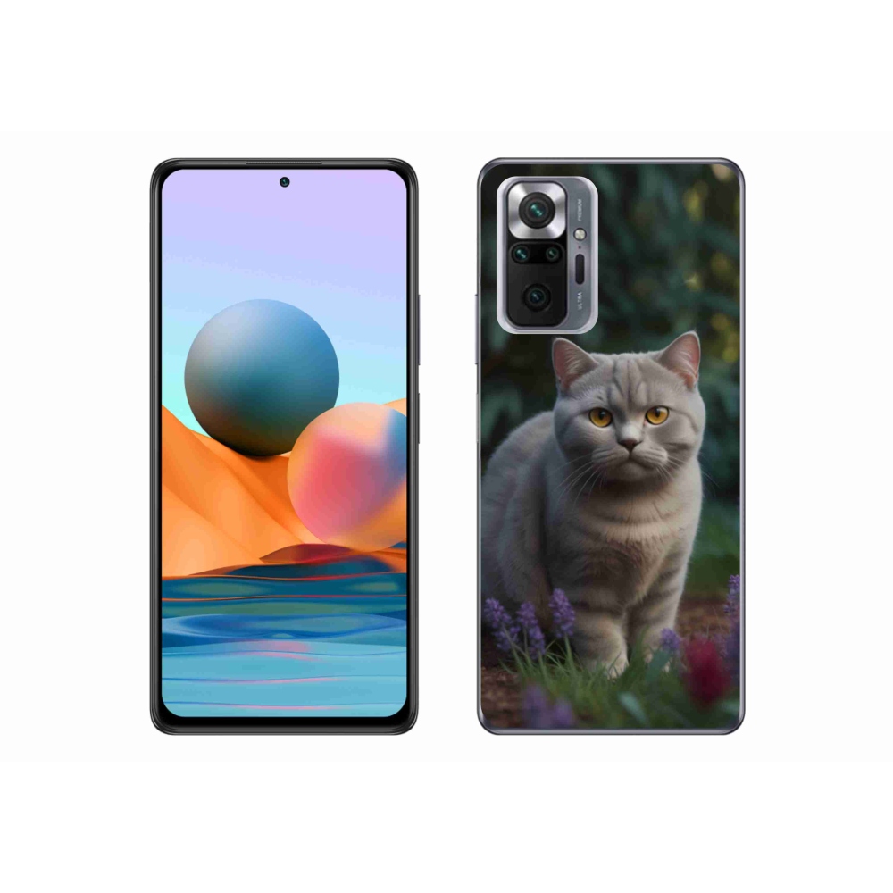 Gélový kryt mmCase na Xiaomi Redmi Note 10 Pro - britská mačka