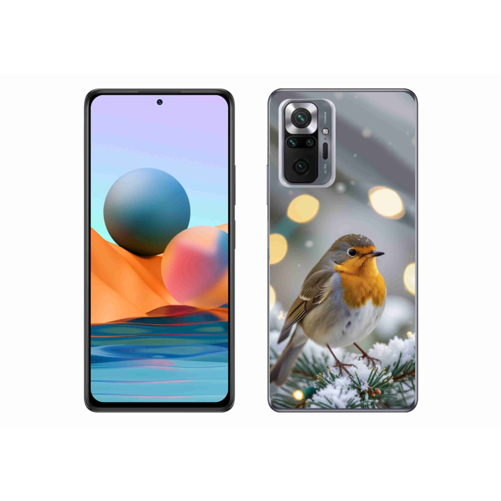Gélový kryt mmCase na Xiaomi Redmi Note 10 Pro - červienka v zime