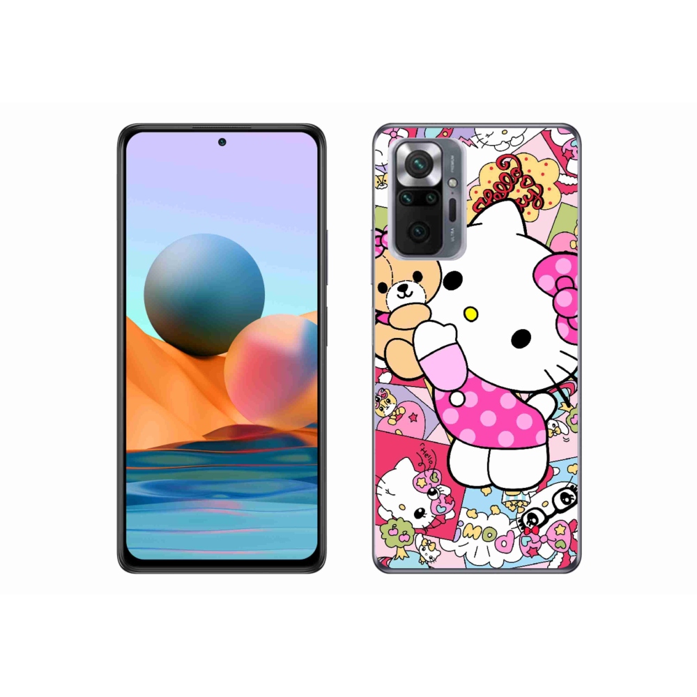 Gélový kryt mmCase na Xiaomi Redmi Note 10 Pro - cute kitty
