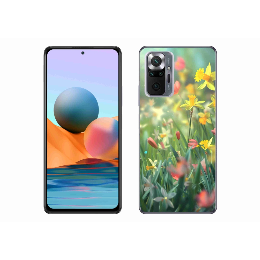Gélový kryt mmCase na Xiaomi Redmi Note 10 Pro - jarné kvety