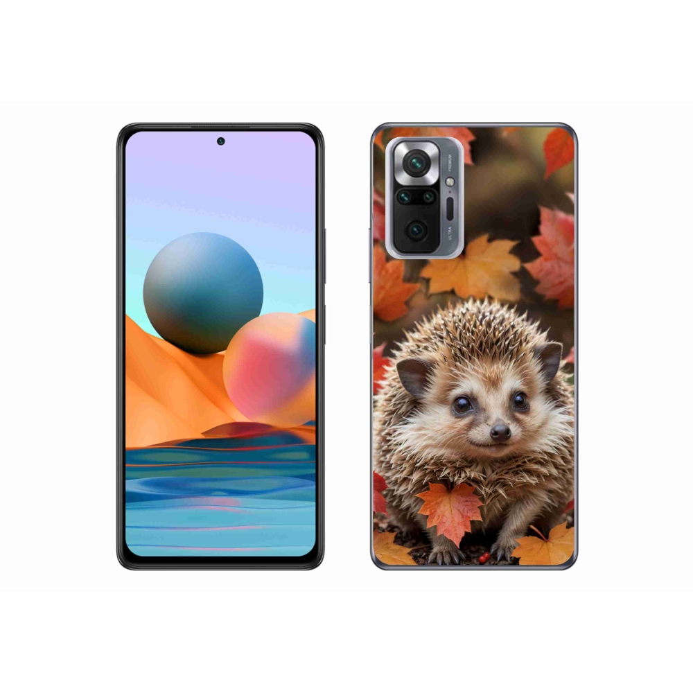 Gélový kryt mmCase na Xiaomi Redmi Note 10 Pro - ježko v lístí