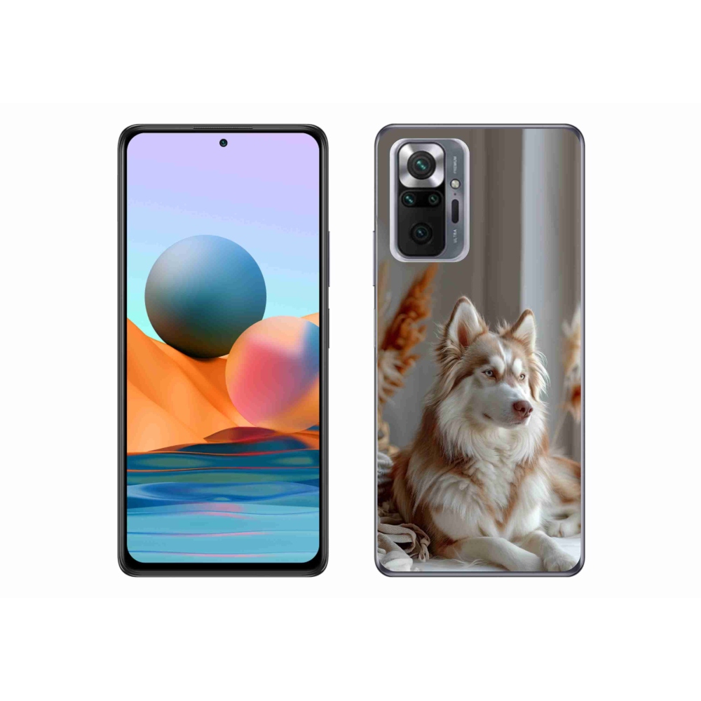 Gélový kryt mmCase na Xiaomi Redmi Note 10 Pro - pokojný sibírsky husky