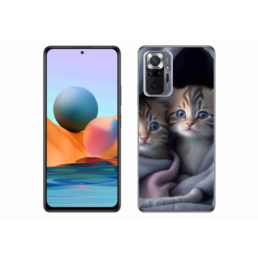 Gélový kryt mmCase na Xiaomi Redmi Note 10 Pro - mačacie duo 2