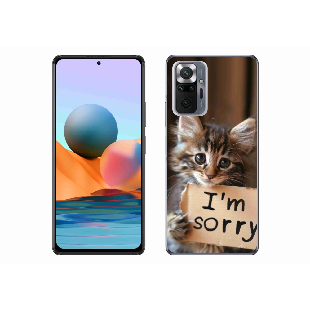 Gélový kryt mmCase na Xiaomi Redmi Note 10 Pro - mačacie ospravedlnenie