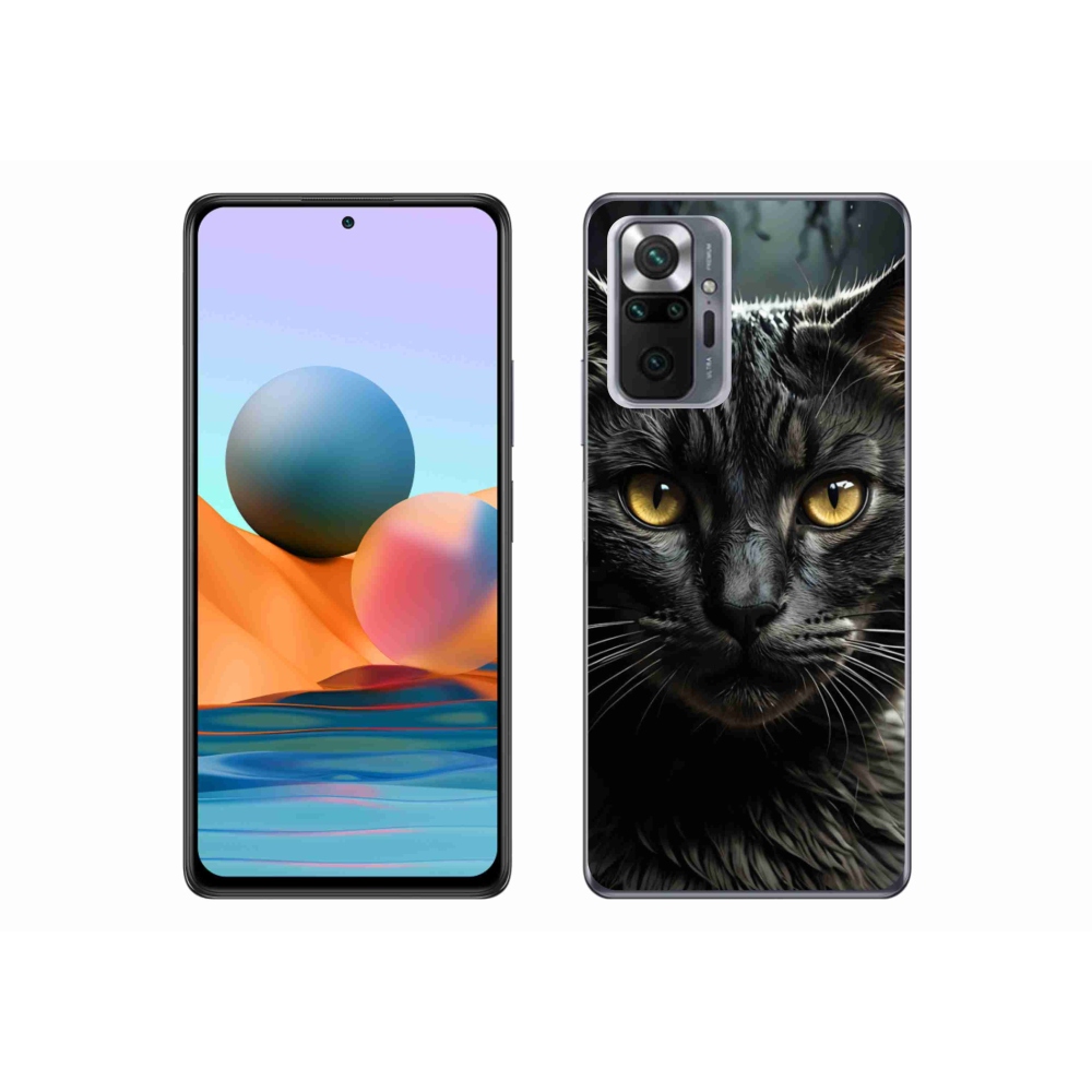 Gélový kryt mmCase na Xiaomi Redmi Note 10 Pro - mačacie pohľad 3