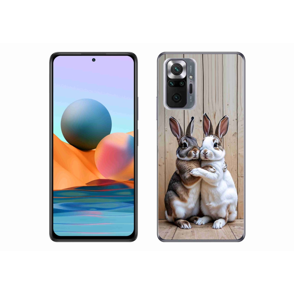 Gélový kryt mmCase na Xiaomi Redmi Note 10 Pro - králičie pár