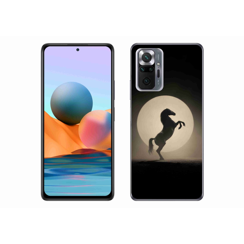 Gélový kryt mmCase na Xiaomi Redmi Note 10 Pro - kôň v siluete