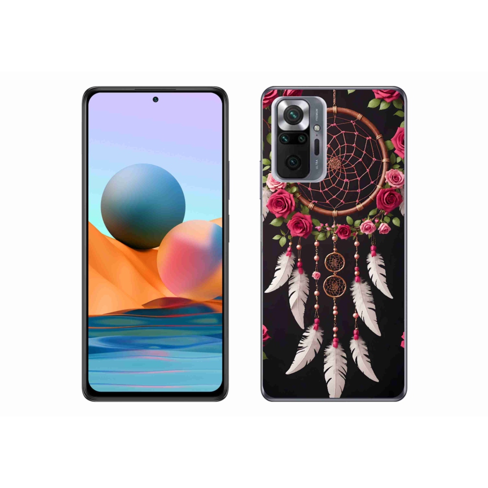 Gélový kryt mmCase na Xiaomi Redmi Note 10 Pro - lapač snov s ružami