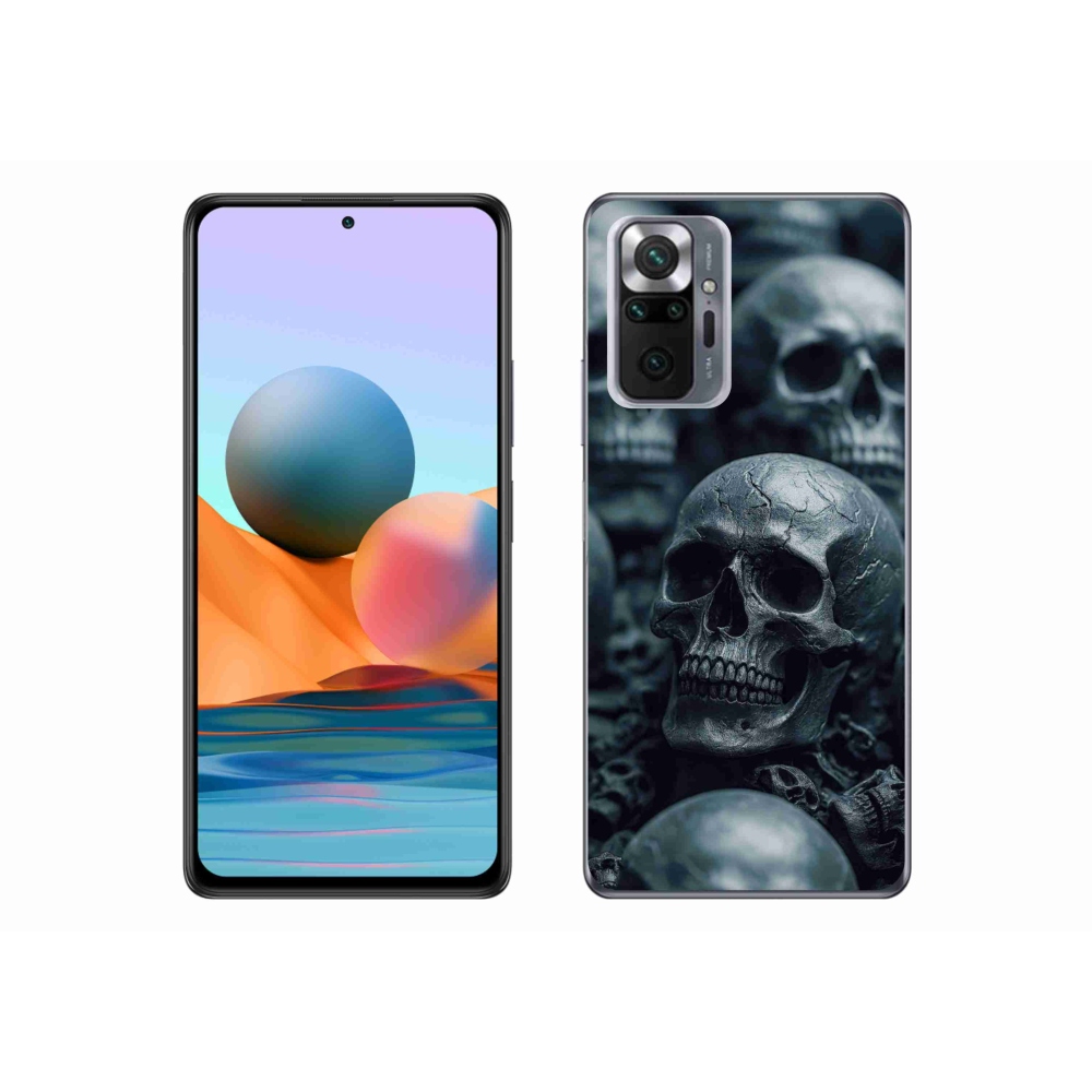 Gélový kryt mmCase na Xiaomi Redmi Note 10 Pro - lebka 2