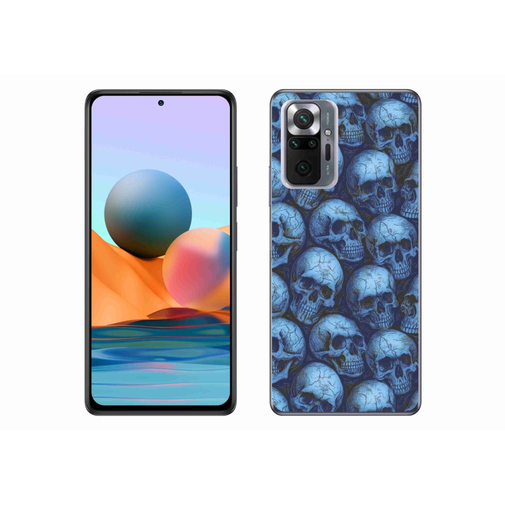 Gélový kryt mmCase na Xiaomi Redmi Note 10 Pro - lebky