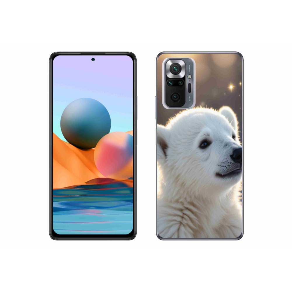 Gélový kryt mmCase na Xiaomi Redmi Note 10 Pro - ľadový medveď