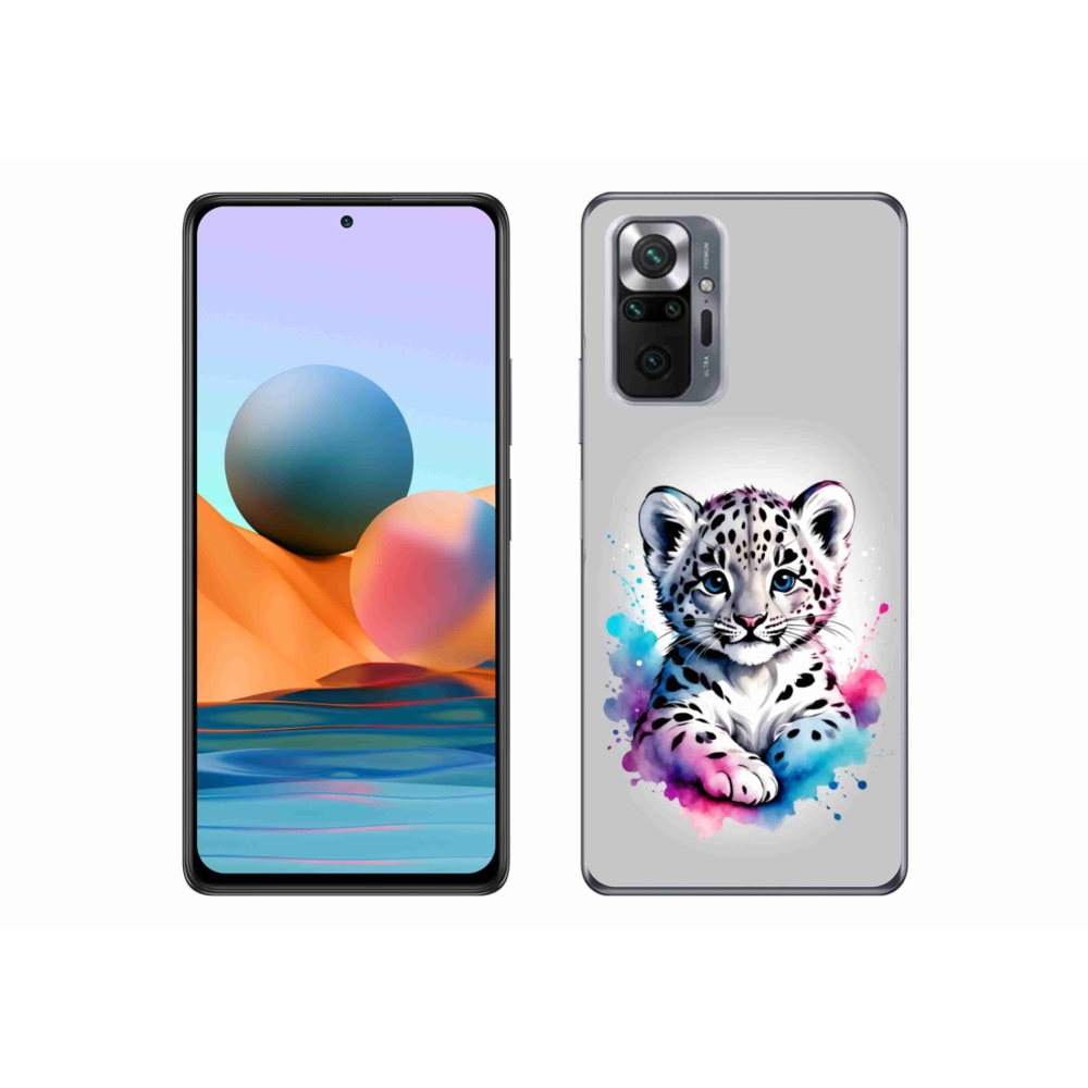 Gélový kryt mmCase na Xiaomi Redmi Note 10 Pro - leopardej mláďa