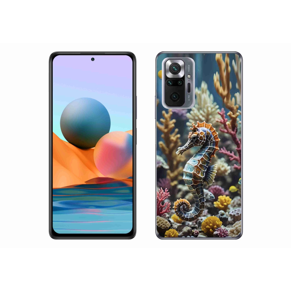 Gélový kryt mmCase na Xiaomi Redmi Note 10 Pro - morský koník 2