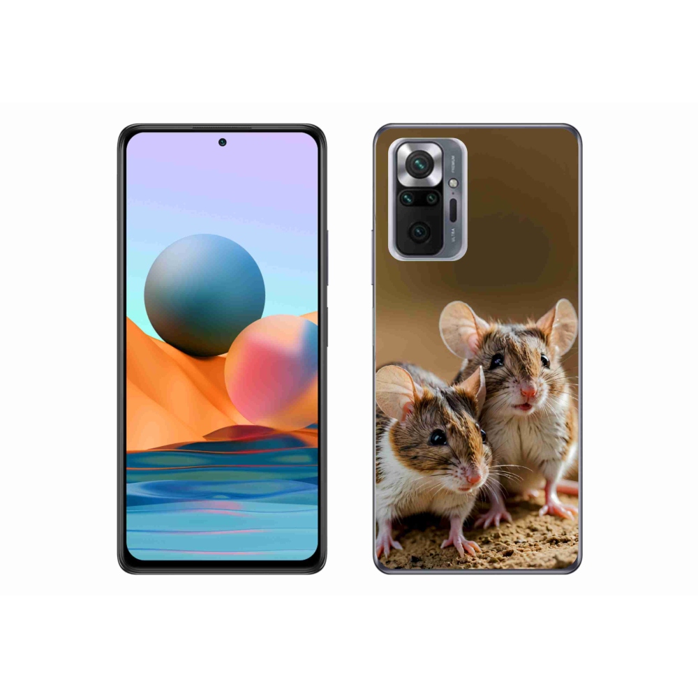 Gélový kryt mmCase na Xiaomi Redmi Note 10 Pro - myší duo