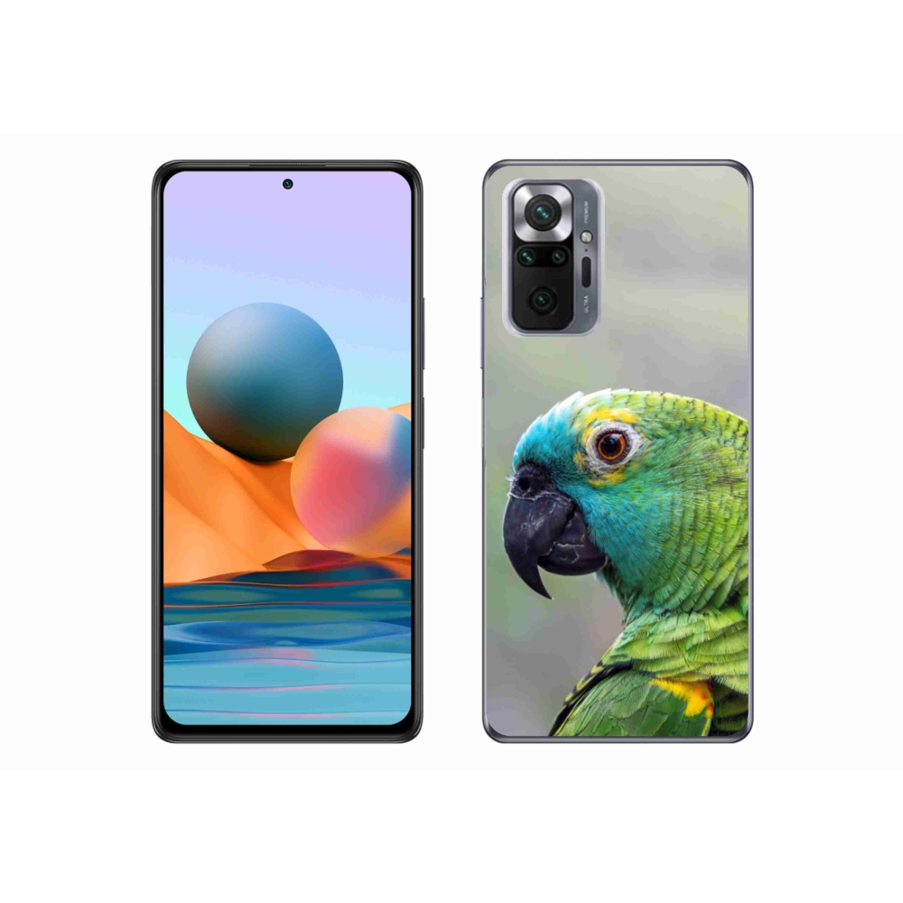 Gélový kryt mmCase na Xiaomi Redmi Note 10 Pro - papagáj amazoňan