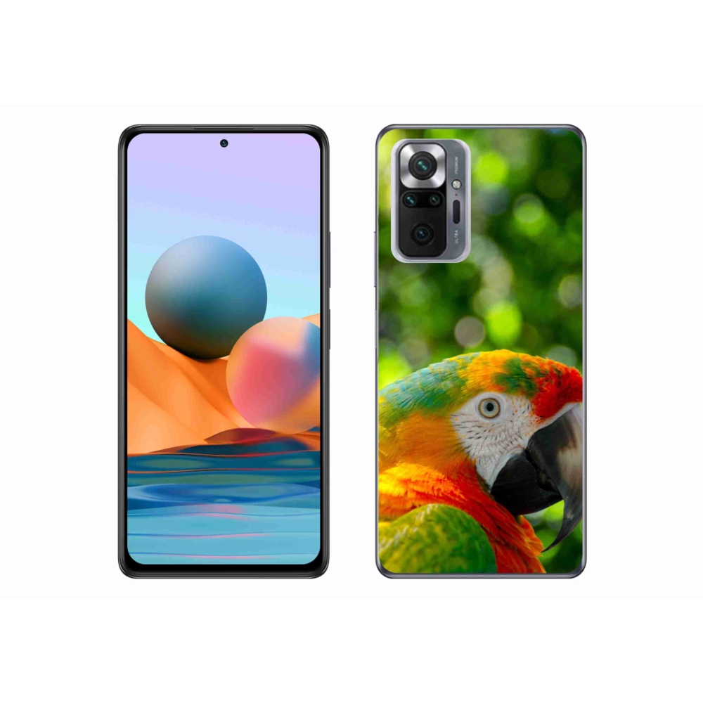 Gélový kryt mmCase na Xiaomi Redmi Note 10 Pro - papagáj ara 3
