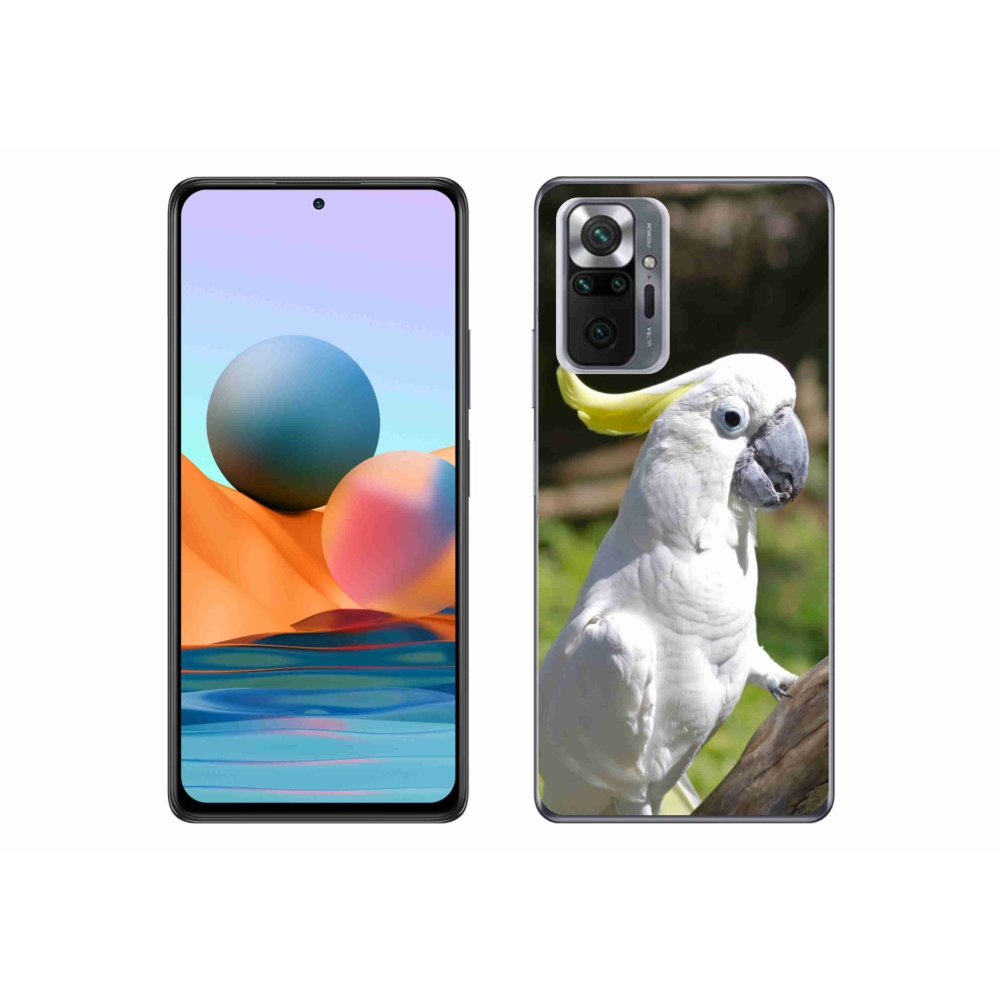Gélový kryt mmCase na Xiaomi Redmi Note 10 Pro - papagáj kakadu 2
