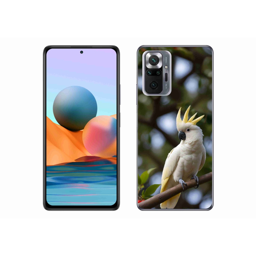 Gélový kryt mmCase na Xiaomi Redmi Note 10 Pro - papagáj kakadu 3