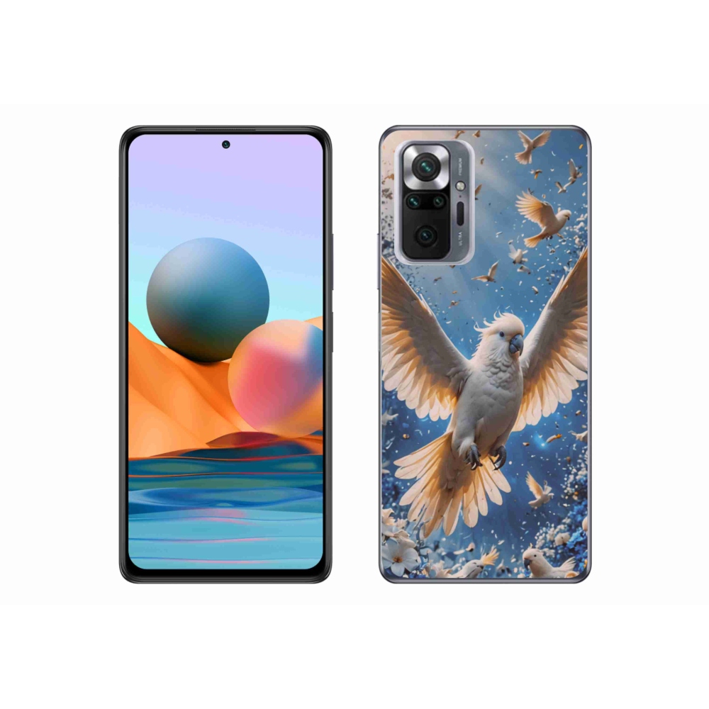 Gélový kryt mmCase na Xiaomi Redmi Note 10 Pro - papagáj kakadu