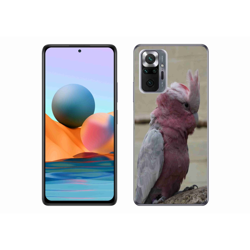 Gélový kryt mmCase na Xiaomi Redmi Note 10 Pro - papagáj kakadu ružový